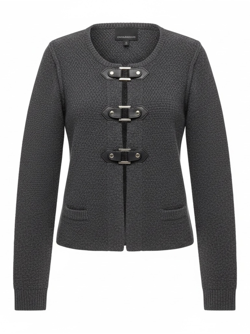 Cynthia Rowley Charcoal Toggle Cardigan